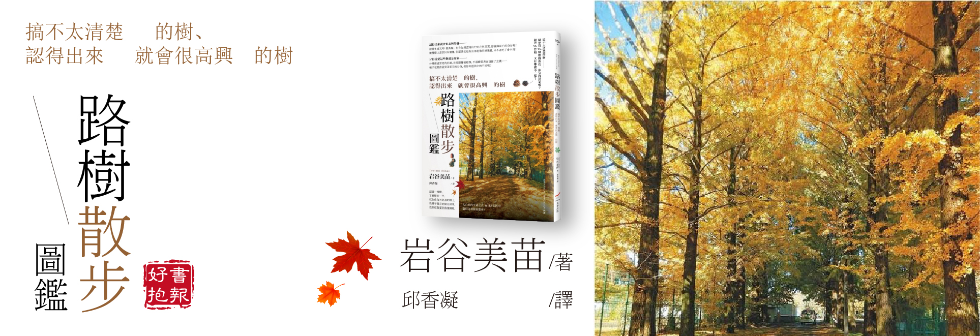 好書抱報-路樹散步圖鑑：搞不太清楚的樹、認得出來就會很高興的樹(另開新視窗)